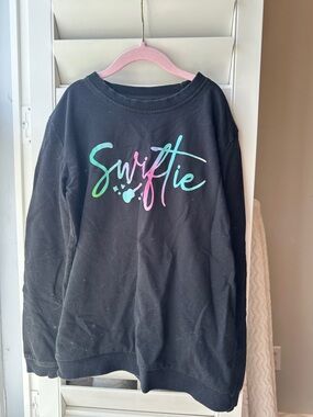 Taylor Swift Black "Swiftie" Pullover Sweatshirt with Ombre Script